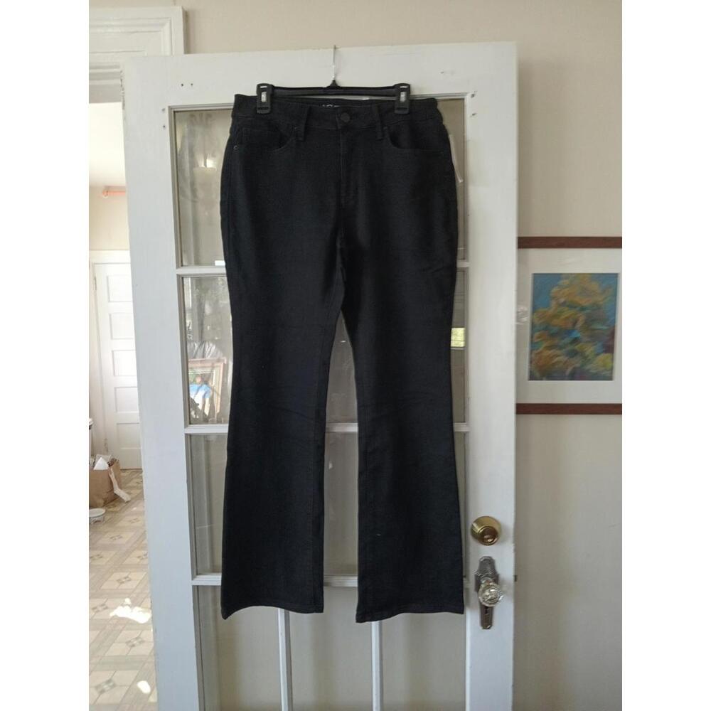 New No Bo Jean Pants Size 15 Juniors Black Mid Rise Bootcut Flat Front Pockets